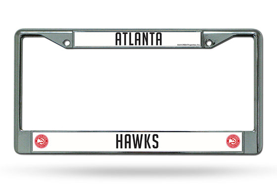 Atlanta Hawks License Plate Frame Chrome - Special Order