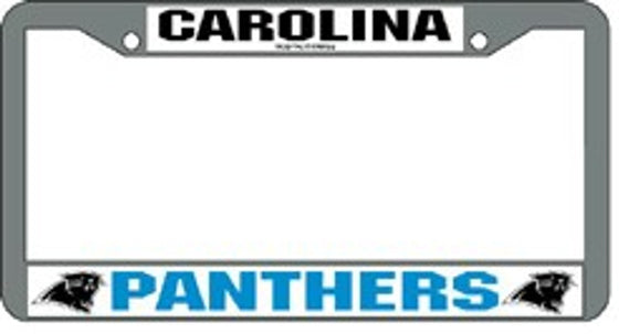 Carolina Panthers Chrome License Plate Frame (CDG)