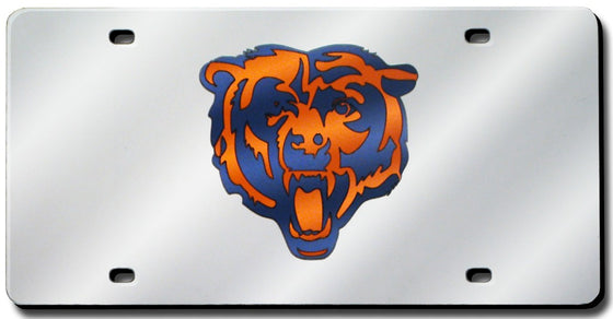 Chicago Bears Laser Cut Silver License Plate (CDG)