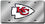 Kansas City Chiefs Laser Cut Silver License Plate (CDG)