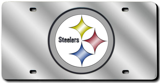 Pittsburgh Steelers Laser Cut Silver License Plate (CDG)