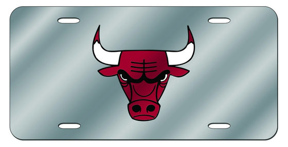 Chicago Bulls License Plate Laser Cut Silver - Special Order