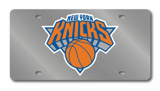 New York Knicks License Plate Laser Cut Silver - Special Order