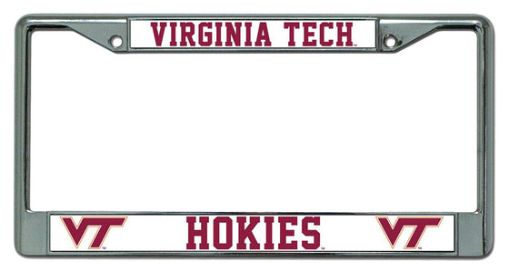 Virginia Tech Hokies Chrome License Plate Frame (CDG)