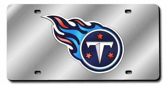 Tennessee Titans Laser Cut Silver License Plate - Special Order