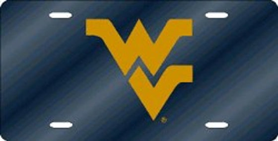 West Virginia Mountaineers License Plate Laser Cut Blue - Special Order