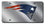 New England Patriots Laser Cut Silver License Plate (CDG)