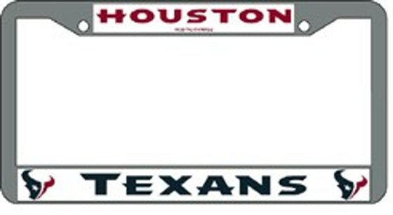 Houston Texans Chrome License Plate Frame (CDG)