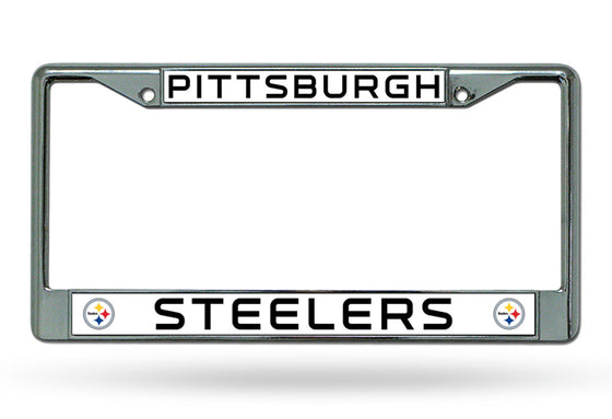 Pittsburgh Steelers Chrome License Plate Frame - New UPC (CDG)