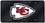 Kansas City Chiefs Laser Cut Black License Plate (CDG)