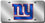 New York Giants Laser Cut Silver License Plate (CDG)