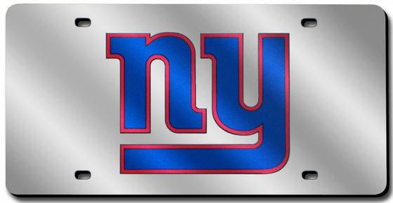 New York Giants Laser Cut Silver License Plate (CDG)