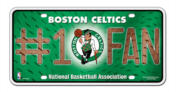 Boston Celtics License Plate #1 Fan - Special Order