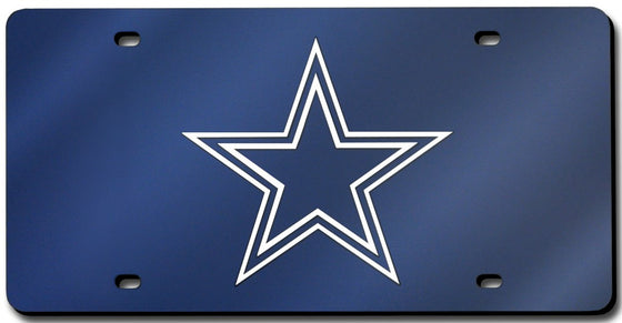 Dallas Cowboys Laser Cut Navy License Plate (CDG)