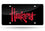 Nebraska Cornhuskers Laser Cut Black License Plate (CDG)