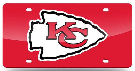 Kansas City Chiefs Laser Cut Red License Plate (CDG)