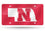 Nebraska Cornhuskers Laser Cut Red License Plate (CDG)