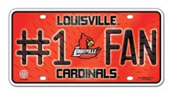 Louisville Cardinals License Plate #1 Fan - Special Order