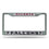 Atlanta Falcons Chrome License Plate Frame - Silver/White Insert (CDG)