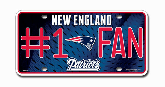 New England Patriots License Plate #1 Fan