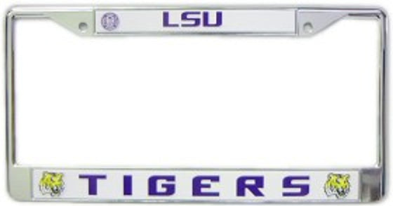 LSU Tigers Chrome License Plate Frame (CDG)