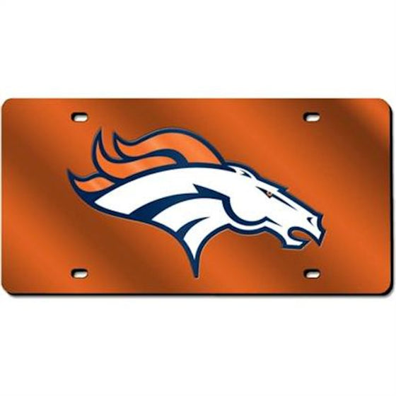 Denver Broncos Laser Cut Orange License Plate (CDG)