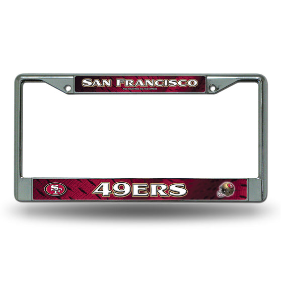 San Francisco 49ers Chrome License Plate Frame (CDG)