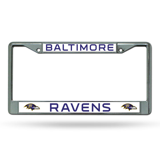 Baltimore Ravens Chrome License Plate Frame. (CDG)