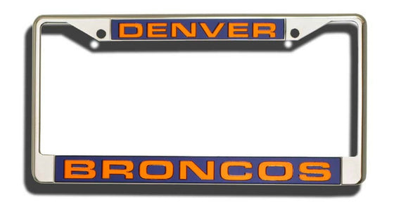 Denver Broncos Laser Cut Chrome License Plate Frame (CDG)