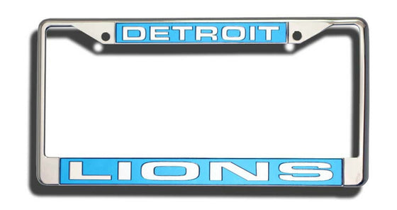 Detroit Lions Laser Cut Chrome License Plate Frame (CDG)