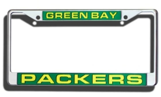 Green Bay Packers Laser Cut Chrome License Plate Frame (CDG)