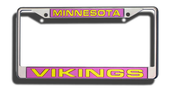 Minnesota Vikings Laser Cut Chrome License Plate Frame (CDG)