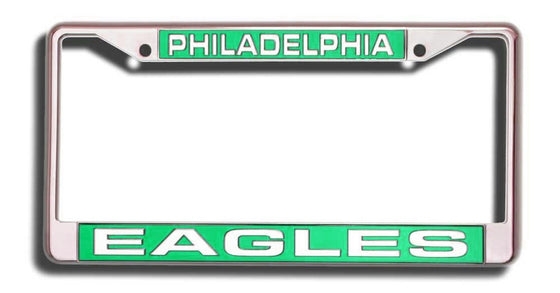 Philadelphia Eagles Laser Cut Chrome License Plate Frame (CDG)