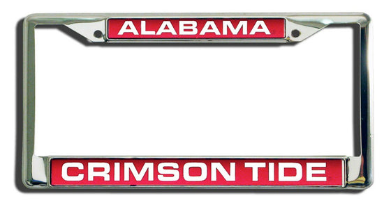 Alabama Crimson Tide Laser Cut Chrome License Plate Frame (CDG)