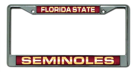 Florida State Seminoles License Plate Frame - Chrome - Laser Cut (CDG)