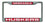 Nebraska Cornhuskers Laser Cut Chrome License Plate Frame (CDG)