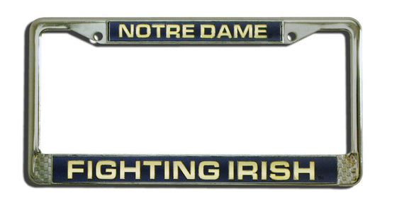 Notre Dame Fighting Irish Laser Cut Chrome License Plate Frame (CDG)