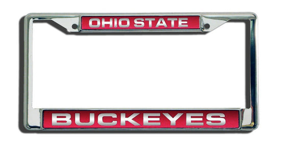 Ohio State Buckeyes Laser Cut Chrome License Plate Frame (CDG)