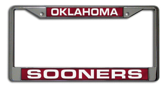 Oklahoma Sooners Laser Cut Chrome License Plate Frame (CDG)