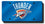 Oklahoma City Thunder Laser Cut Blue License Plate (CDG)