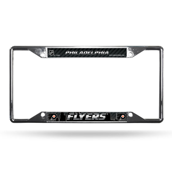 Philadelphia Flyers License Plate Frame Chrome EZ View (CDG)