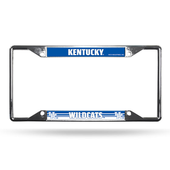 Kentucky Wildcats License Plate Frame Chrome EZ View (CDG)