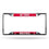 North Carolina State Wolfpack License Plate Frame Chrome EZ View (CDG)