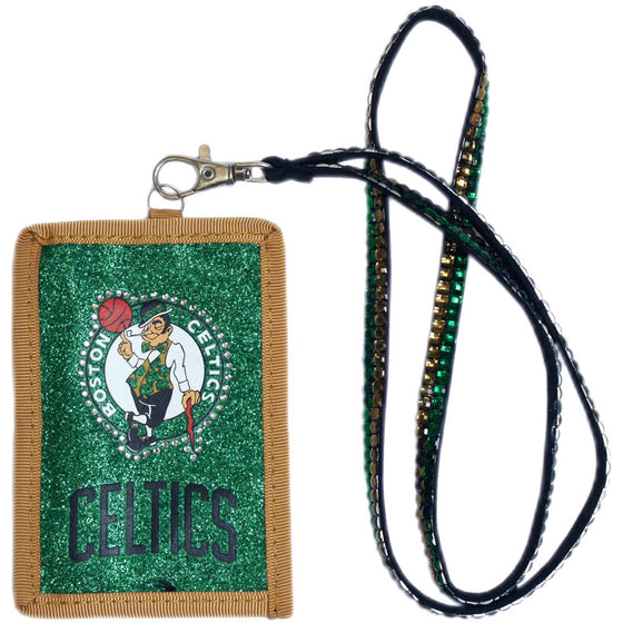 Boston Celtics Wallet Beaded Lanyard Style