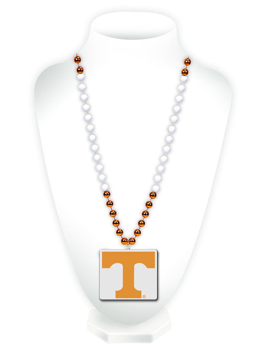 Tennessee Volunteers Mardi Gras Beads with Medallion - Special Order