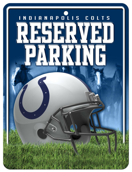 Indianapolis Colts Sign Metal Parking - Special Order