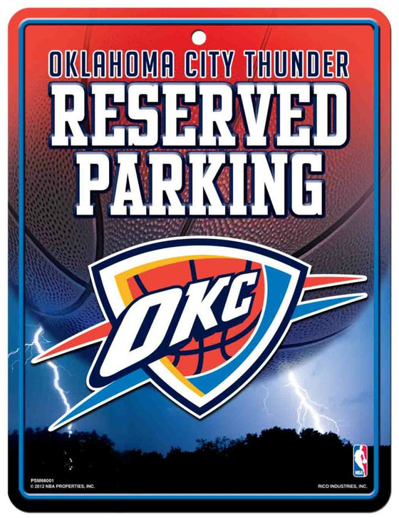 Oklahoma City Thunder Sign Metal Parking - Special Order