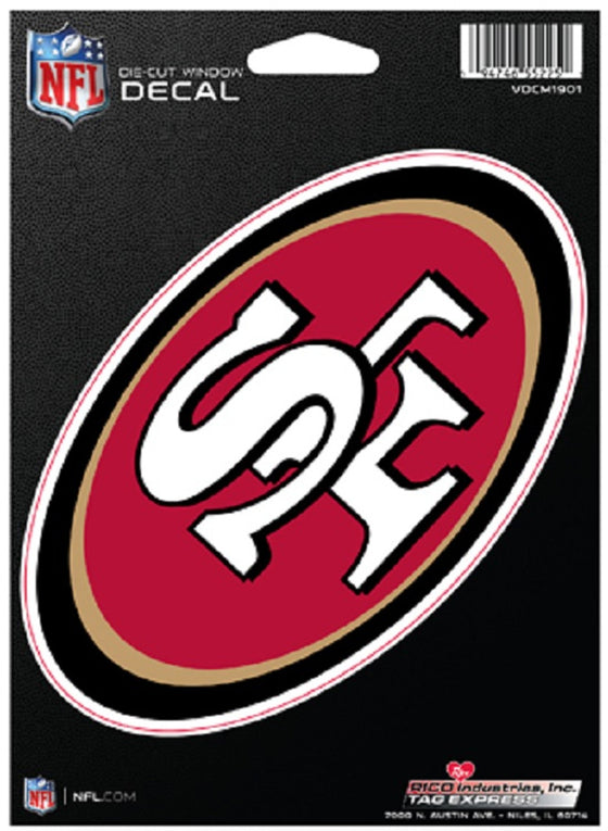 San Francisco 49ers Decal Die-Cut Medium - Special Order