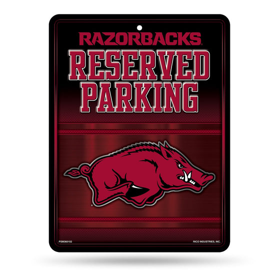 Arkansas Razorbacks Sign Metal Parking - Special Order