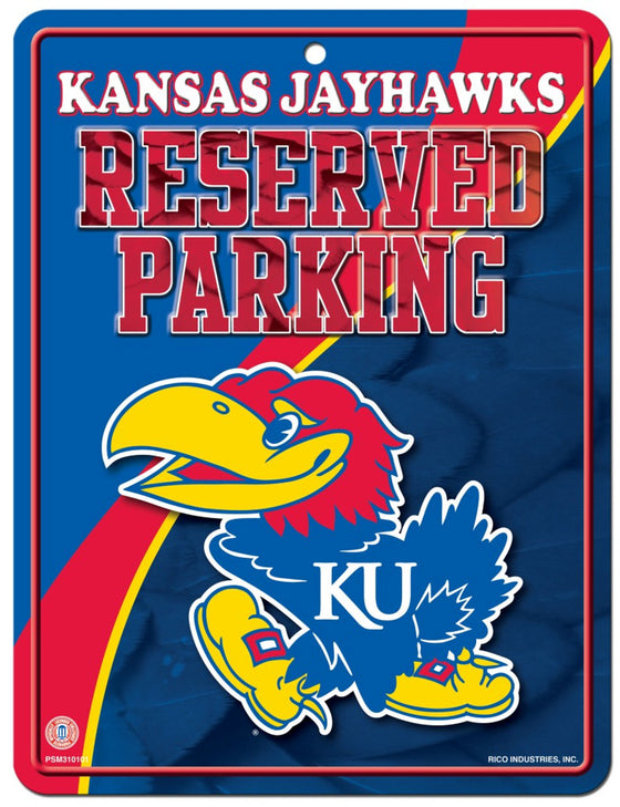 Kansas Jayhawks Metal Parking Sign - Special Order